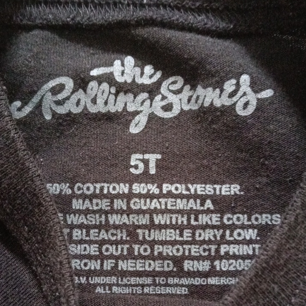 The Rolling Stones Kids Black and Red Tour Tee - Picture 2 of 5